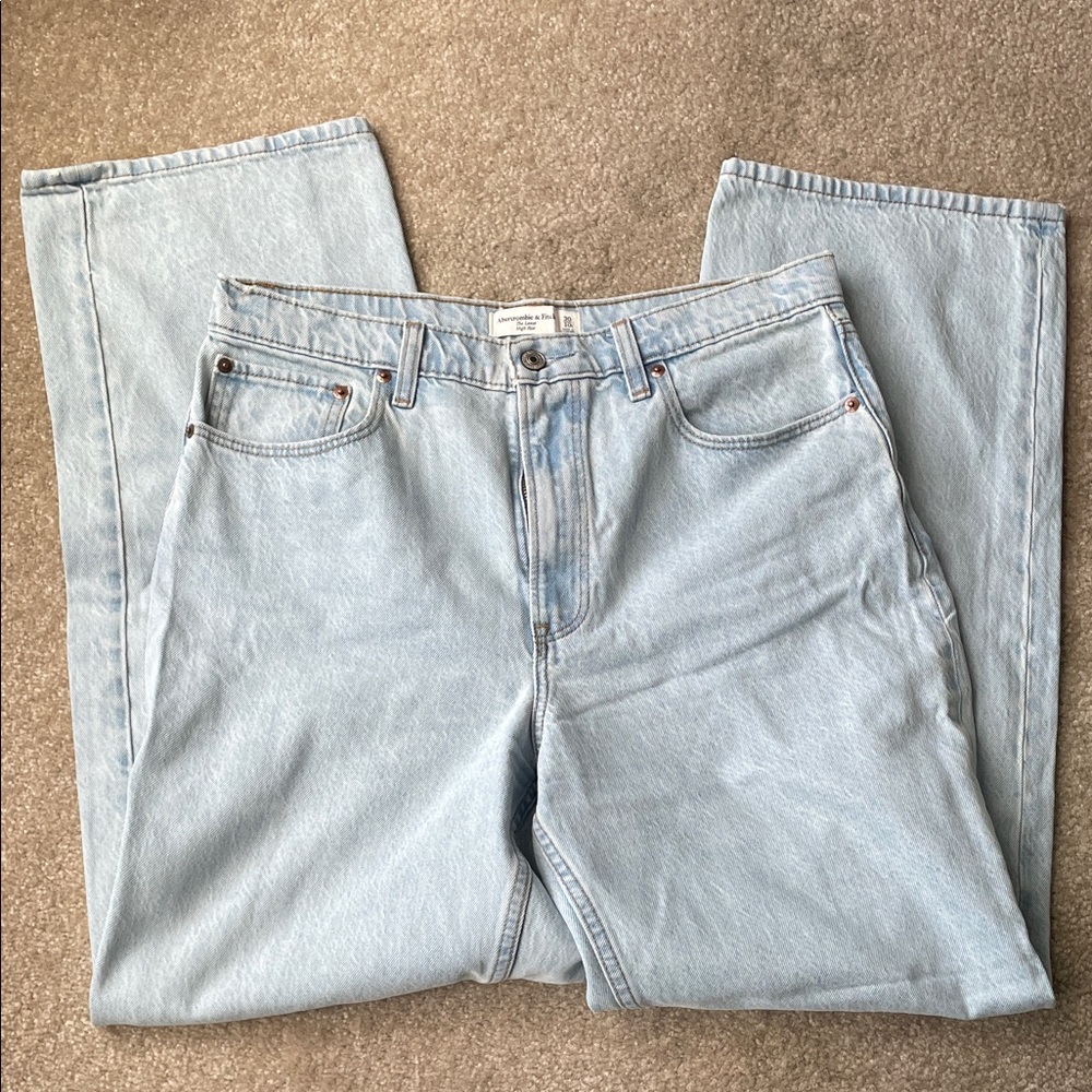 Abercrombie & Fitch Sky Blue High Rise Jeans
